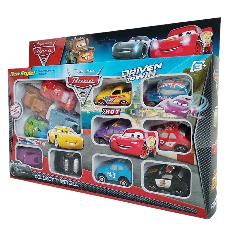 NNEOBA Disney Pixar Cars Lightning McQueen Toy Set (12Pcs)-1