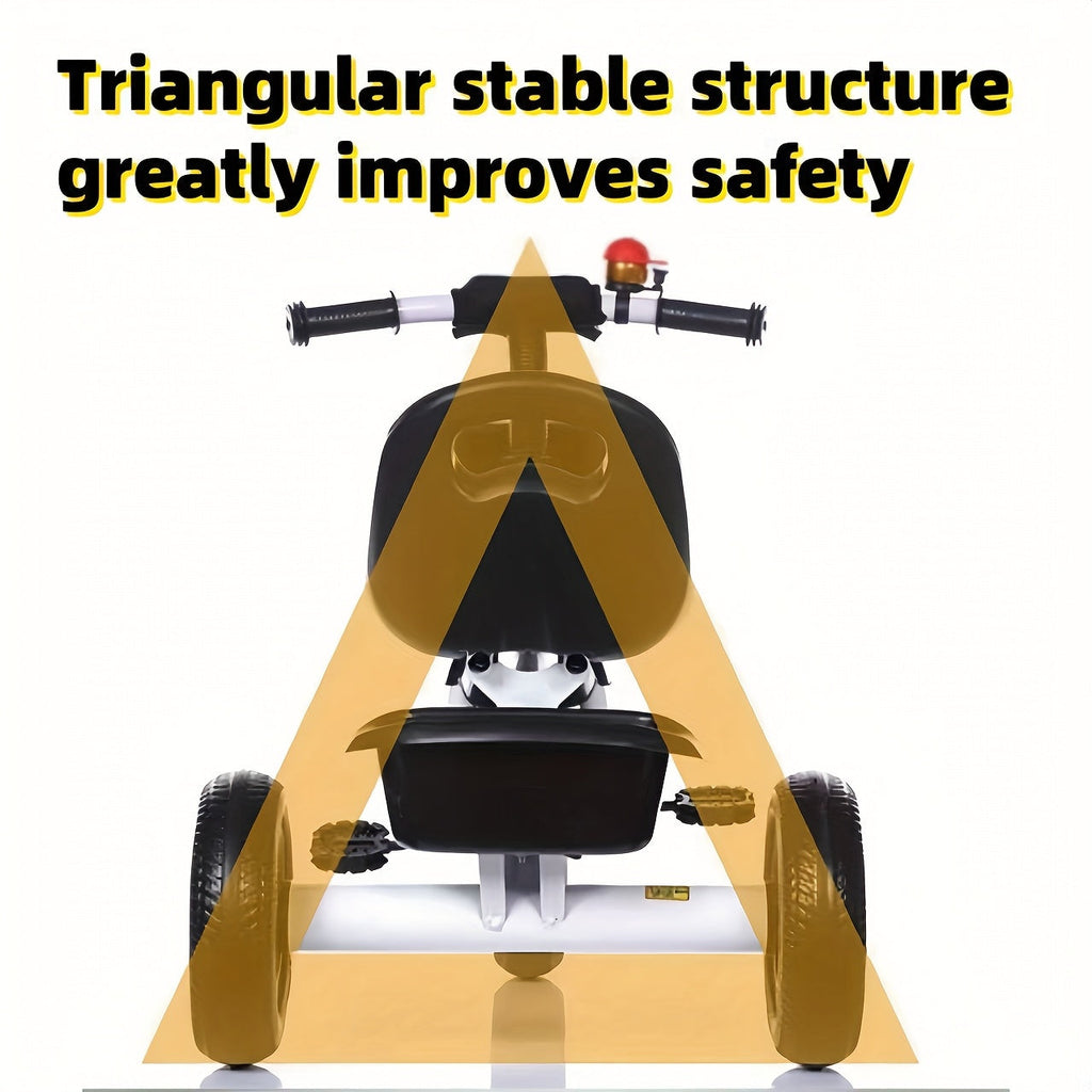 3-Wheel Kids Red Tricycle Stainless Steel Bike-1