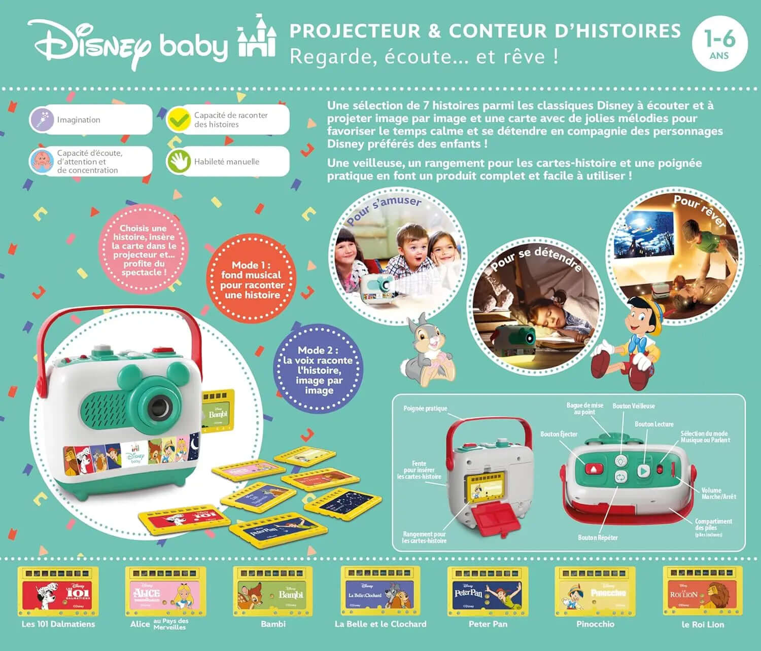 Projecteur Magique d’Histoires Disney™ - Jouets enfants
