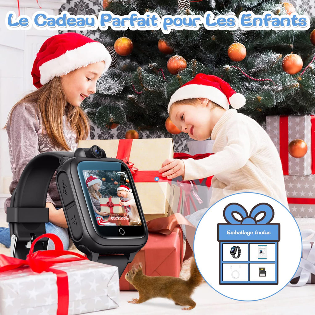 Smart Watch, Toy 3 4 5 6 7 8 9 10 11 12 Years Old Rotatable Camera 90° Rotatable Camera 14 Games Boys Smart Watch Kids Games Great Gift Girl Boy, Pink, Modern