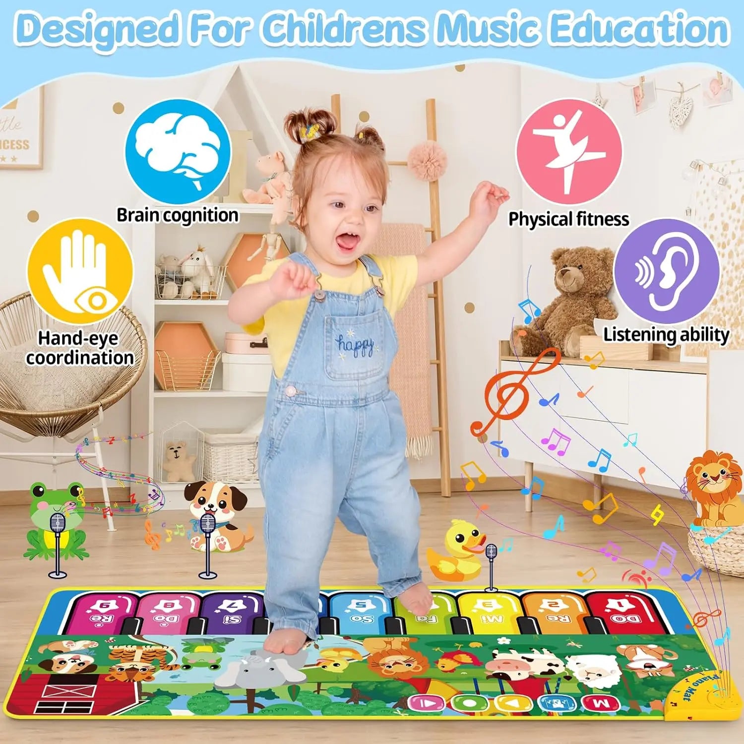 Tapis de Danse Musical Éducatif TM Jouets enfants