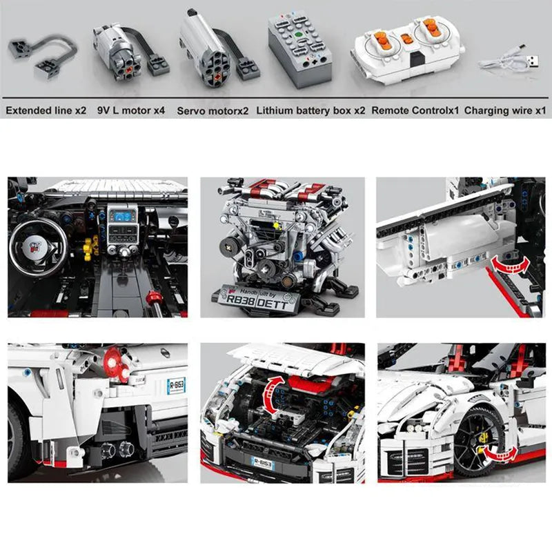 Remote Controlled R35 Godzilla 4097pcs-2