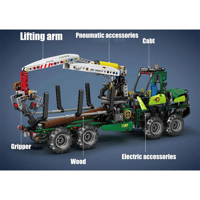 Pneumatic Logging Truck 937pcs-2